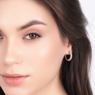 1,06 Karat Pırlanta Küpe