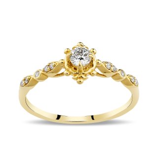 0,23 Karat Vintage Pırlanta Yüzük