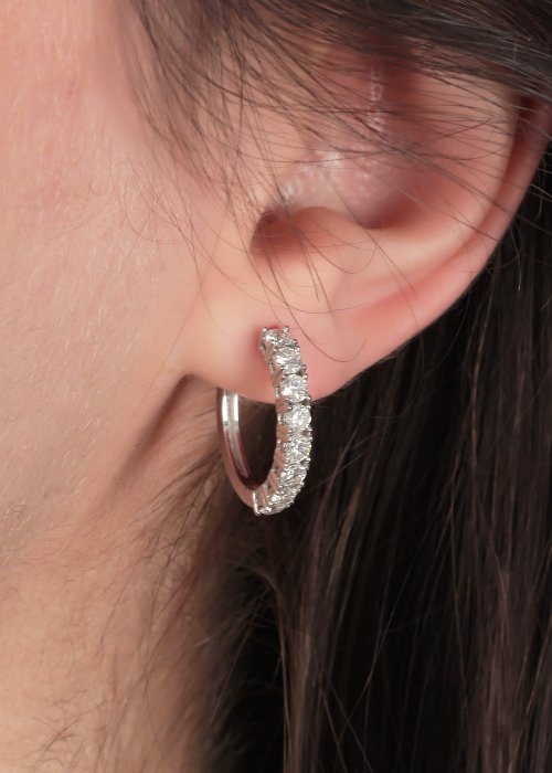 1,06 Karat Pırlanta Küpe