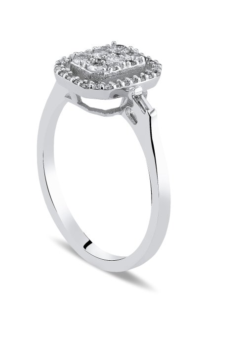 0,52 Karat Baget Pırlanta Yüzük