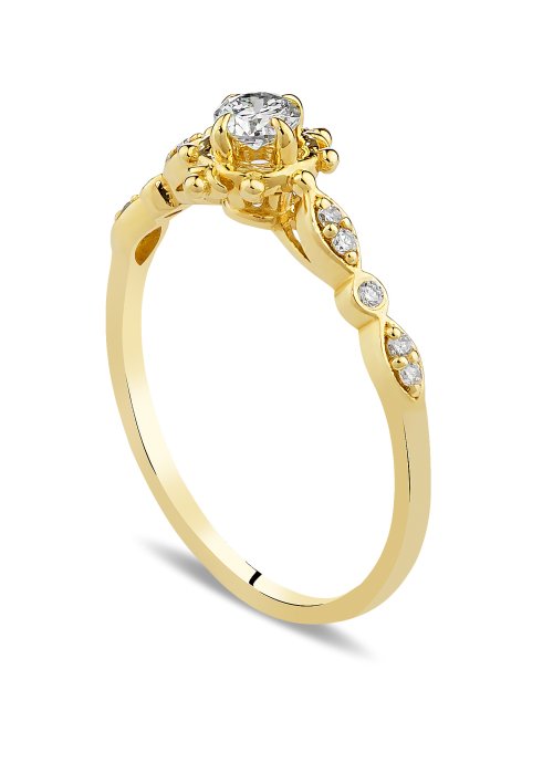 0,23 Karat Vintage Pırlanta Yüzük